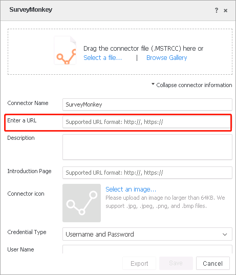KB483732: Clicking the SurveyMonkey Connector Redirects to the