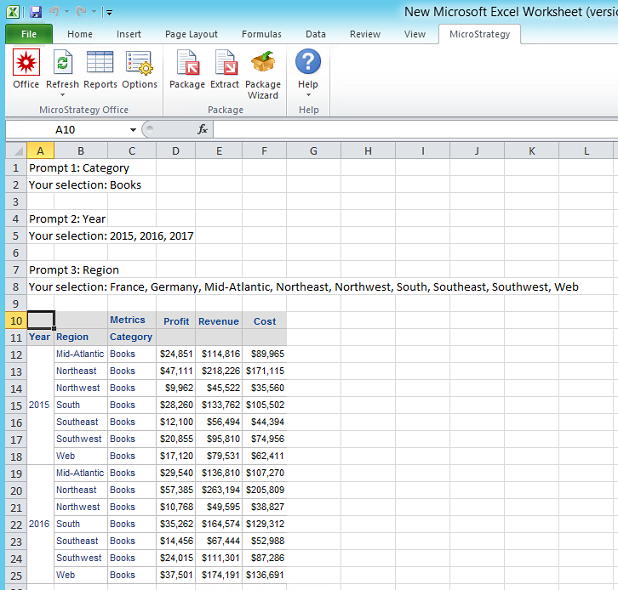 KB483826: Prompt answers appear in Excel after executing or re ...