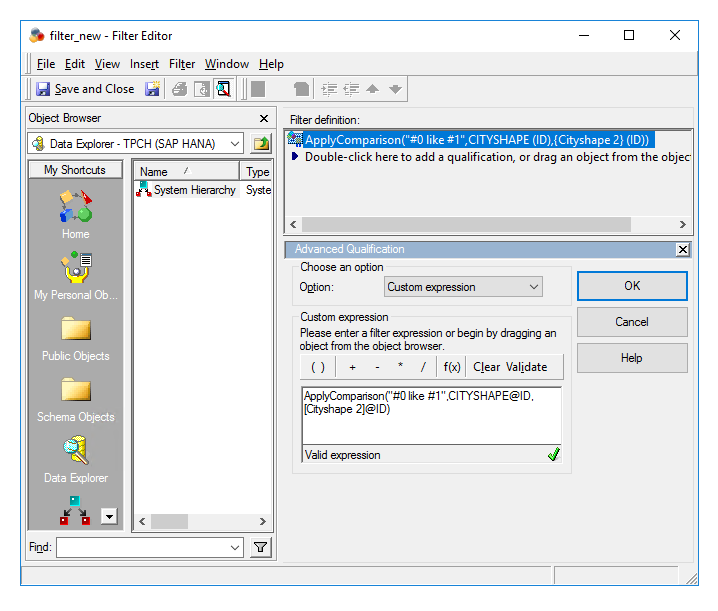 KB483483: How to use SAP HANA spatial functions in MicroStrategy