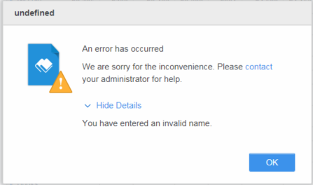 Kb Users Receive The Error You Have Entered An Invalid Name When Showing Totals After Sorting A Metric On A Crosstab Grid Visualization In A Dossier In Microstrategy Web 10 11