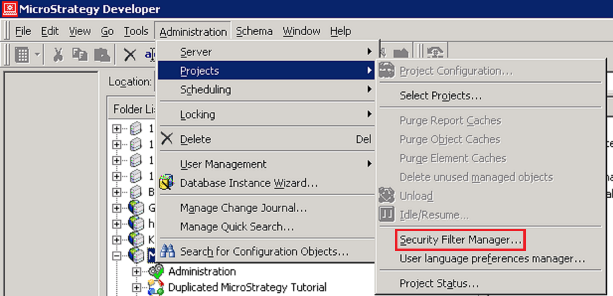 Kb438918 Granting Microstrategy User Privileges Through Microstrategy Security Roles Does Not Allow Access To Security Filter Manager In Microstrategy Developer 10 X