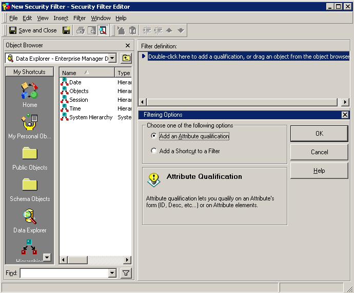 Screenshot van MicroStrategy Desktop software.