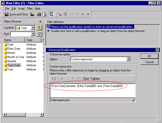 KB4788 How to create a custom filter expression allowing prompting on