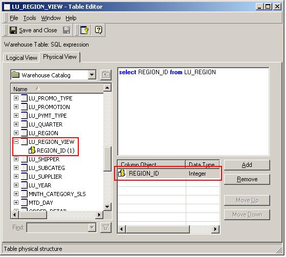 KB15750 When creating a Logical View, typed names are not recognized