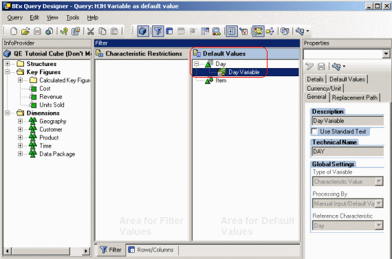 Kb Variables Providing Default Values In A Sap Query Cube Are Not Imported In Microstrategy Developer 10 X