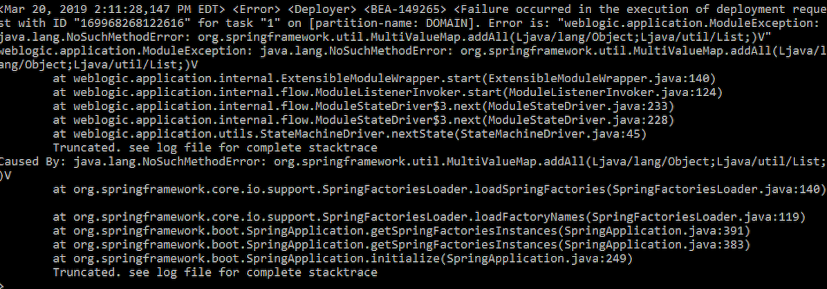 weblogic spring boot