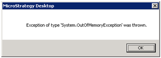 OutOfMemoryException issue