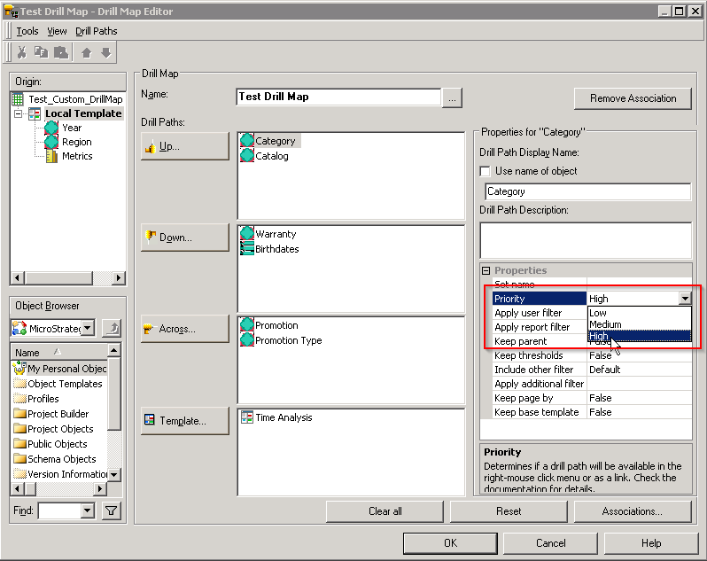 KB40263 How to enable custom drilling on Metrics using Drill Maps in