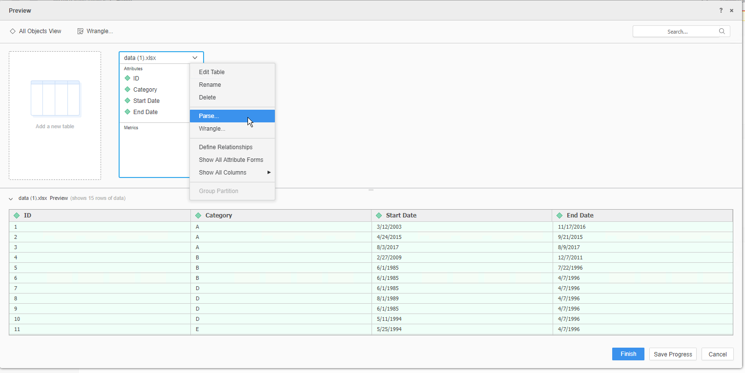 KB441063 How to delete the first row when importing data through