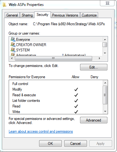 KB44742: How to add permissions in Microsoft IIS 7 when troubleshooting ...