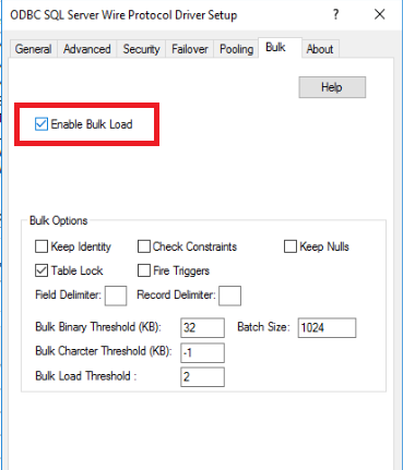 KB484745: How to enable bulk load to improve bulk inserting performance ...
