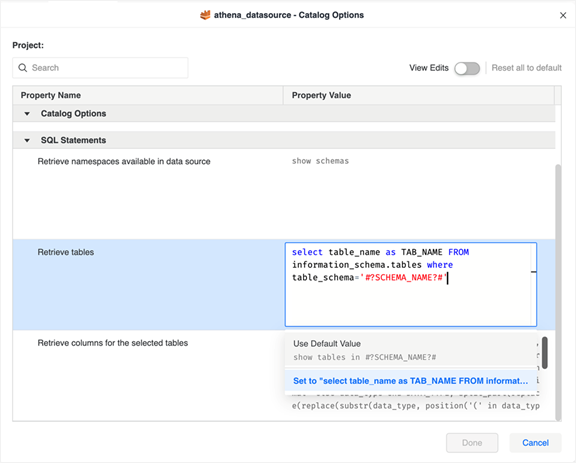 schema default does not exist athena