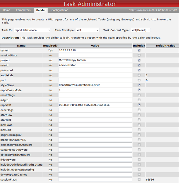 KB213504 How to retrieve report in xml format with Task API in