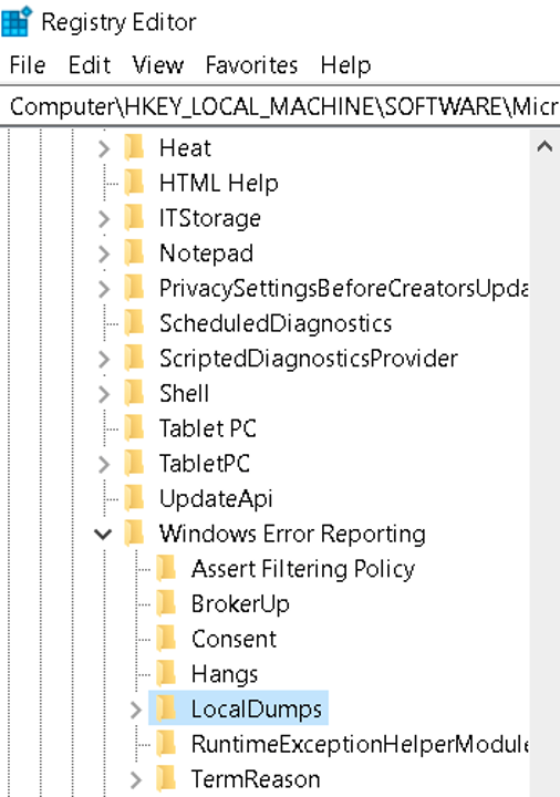 KB485197 How to Enable Crash Dumps for the MJMulPrc process on Windows