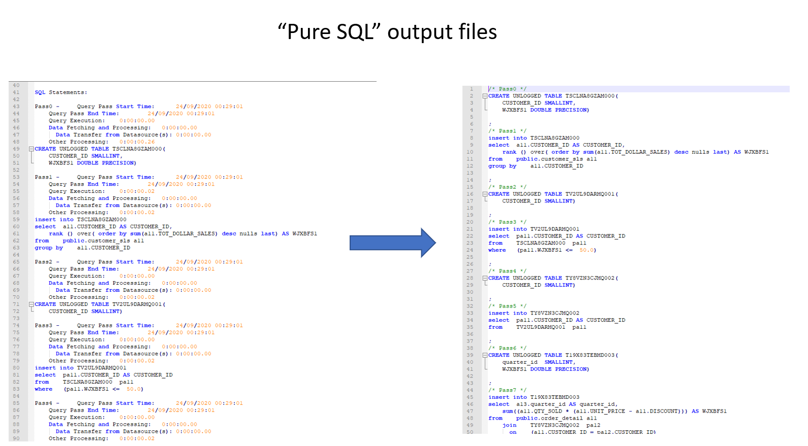 MicroStrategy SQL Query Analyzer utility